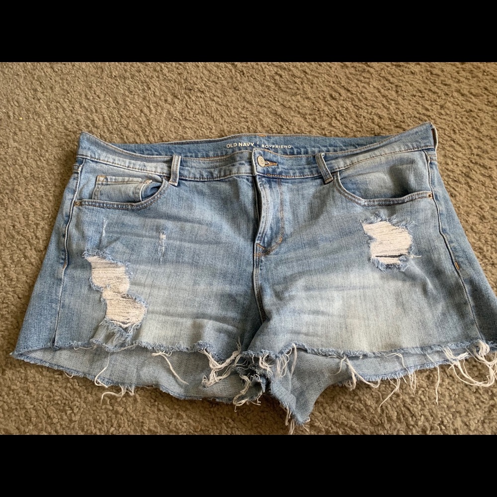 Old navy boyfriend jean shorts
